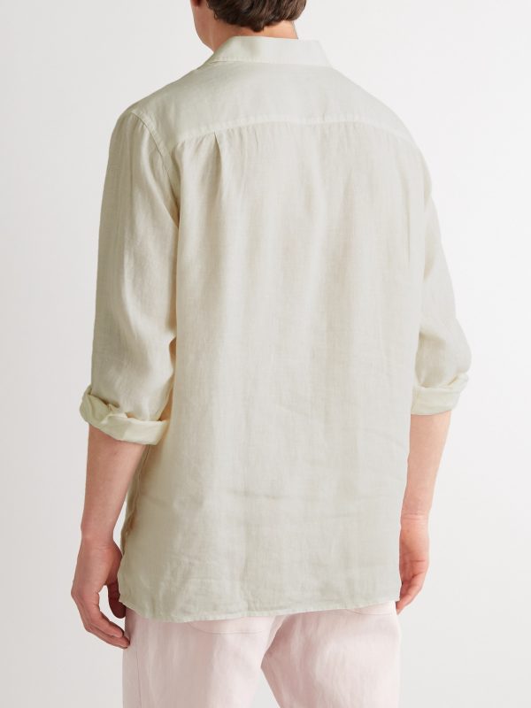 André Linen Polo Shirt - BK