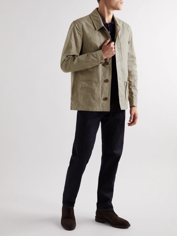 Organic Cotton-Ripstop Chore Jacket - OU Organic Cotton-Ripstop Chore Jacket - OU