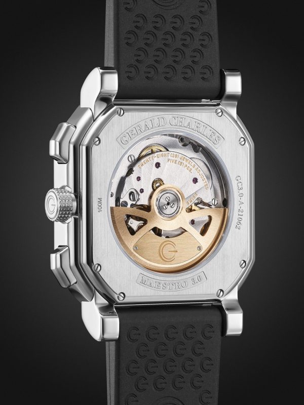 Maestro 3.0 Automatic Chronograph 39mm Stainless Steel and Rubber Watch, Ref No. GC3.0-A-00 - BK Maestro 3.0 Automatic Chronograph 39mm Stainless Steel and Rubber Watch, Ref No. GC3.0-A-00 - BK