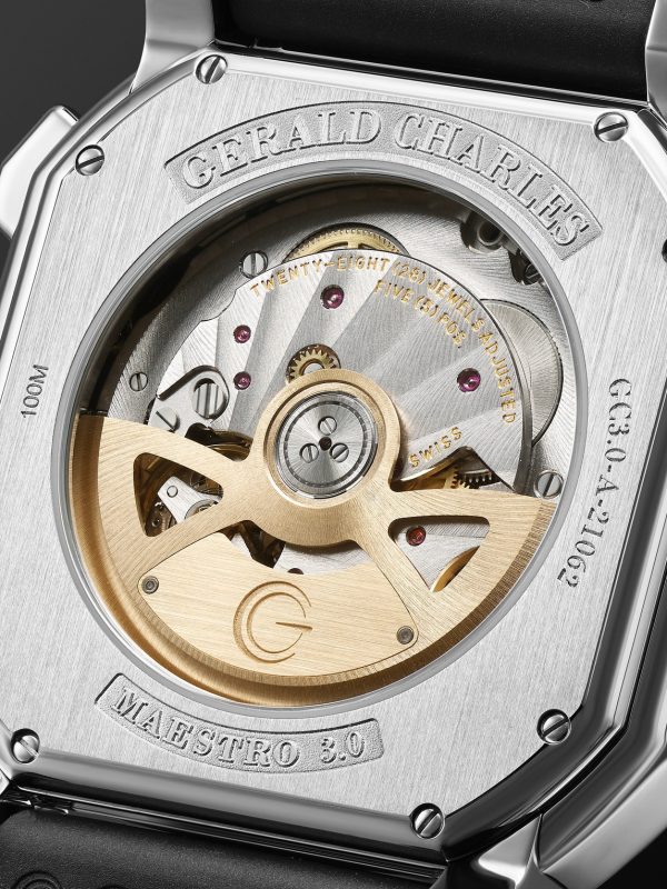 Maestro 3.0 Automatic Chronograph 39mm Stainless Steel and Rubber Watch, Ref No. GC3.0-A-00 - E1 Maestro 3.0 Automatic Chronograph 39mm Stainless Steel and Rubber Watch, Ref No. GC3.0-A-00 - E1