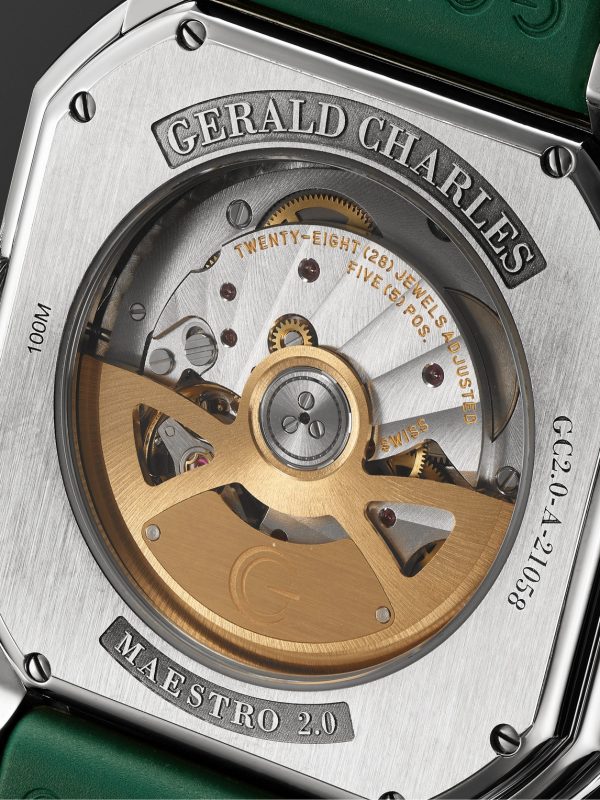 Maestro 2.0 Ultra-Thin Automatic 39mm Stainless Steel and Rubber Watch, Ref. No. GC2.0-A-02 - E1 Maestro 2.0 Ultra-Thin Automatic 39mm Stainless Steel and Rubber Watch, Ref. No. GC2.0-A-02 - E1