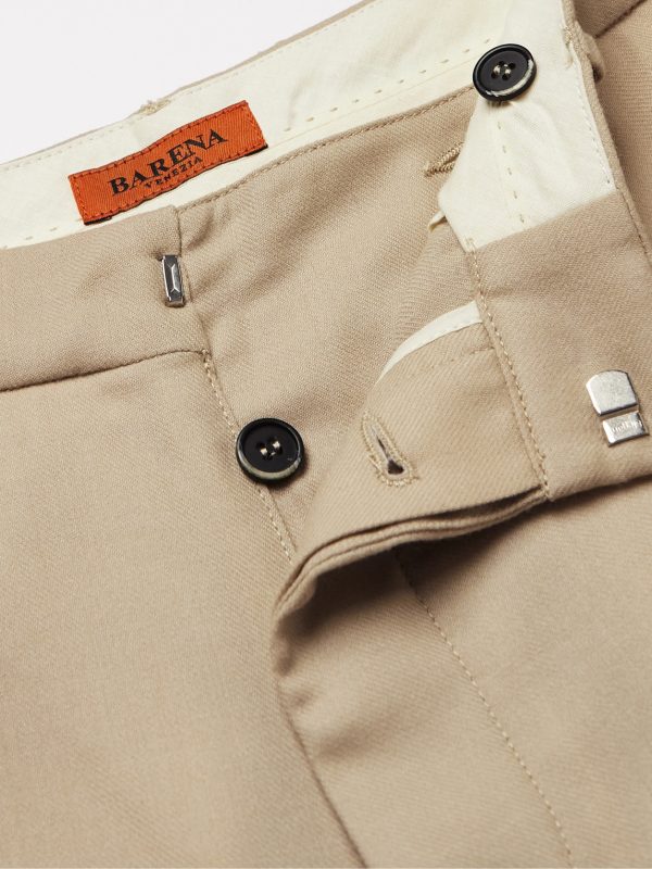 Delfo Straight-Leg Wool-Blend Flannel Trousers - E1 Delfo Straight-Leg Wool-Blend Flannel Trousers - E1