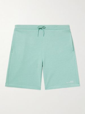 Straight-Leg Cotton-Jersey Drawstring Shorts