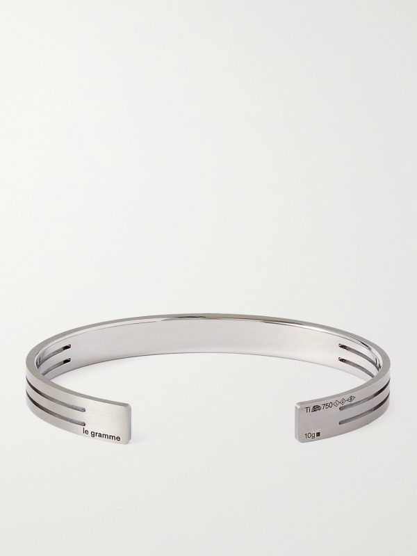 9g Titanium and 18-Karat Gold Cuff - BK 9g Titanium and 18-Karat Gold Cuff - BK