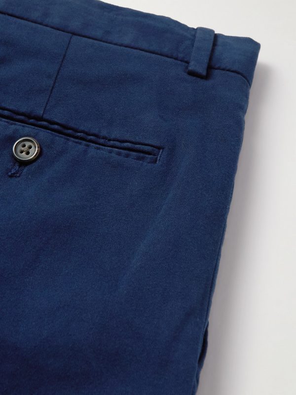 Straight-Leg Stretch-Cotton Twill Suit Trousers - CU Straight-Leg Stretch-Cotton Twill Suit Trousers - CU