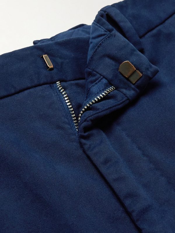 Straight-Leg Stretch-Cotton Twill Suit Trousers - E1 Straight-Leg Stretch-Cotton Twill Suit Trousers - E1