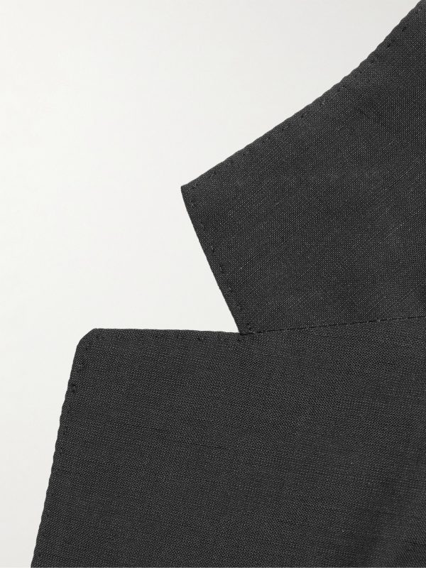 O'Connor Slim-Fit Silk, Linen and Wool-Blend Blazer - E1 O'Connor Slim-Fit Silk, Linen and Wool-Blend Blazer - E1