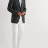 O'Connor Slim-Fit Silk, Linen and Wool-Blend Blazer - OU O'Connor Slim-Fit Silk, Linen and Wool-Blend Blazer - OU