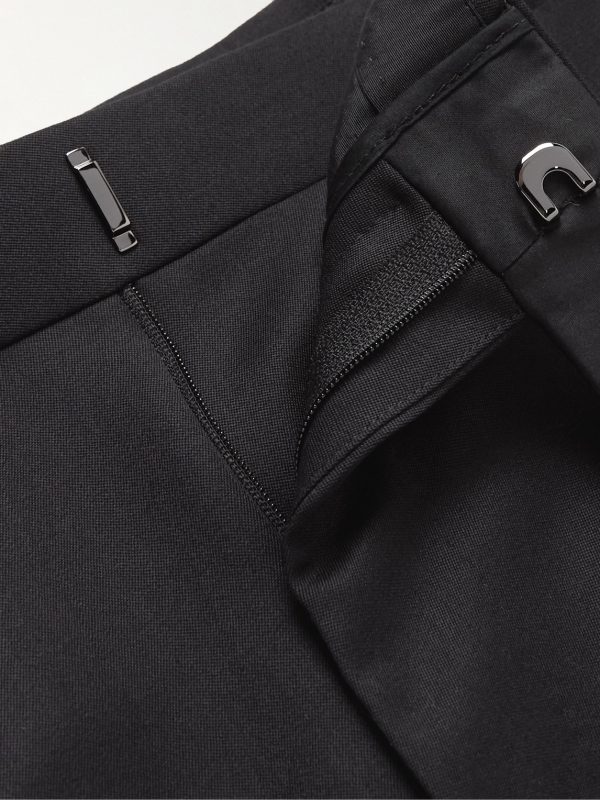 Straight-Leg Grain de Poudre Wool and Mohair-Blend Tuxedo Trousers - E1