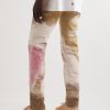 Slim-Fit Tapered Distressed Tie-Dyed Jeans - BK Slim-Fit Tapered Distressed Tie-Dyed Jeans - BK