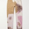 Slim-Fit Tapered Distressed Tie-Dyed Jeans Slim-Fit Tapered Distressed Tie-Dyed Jeans