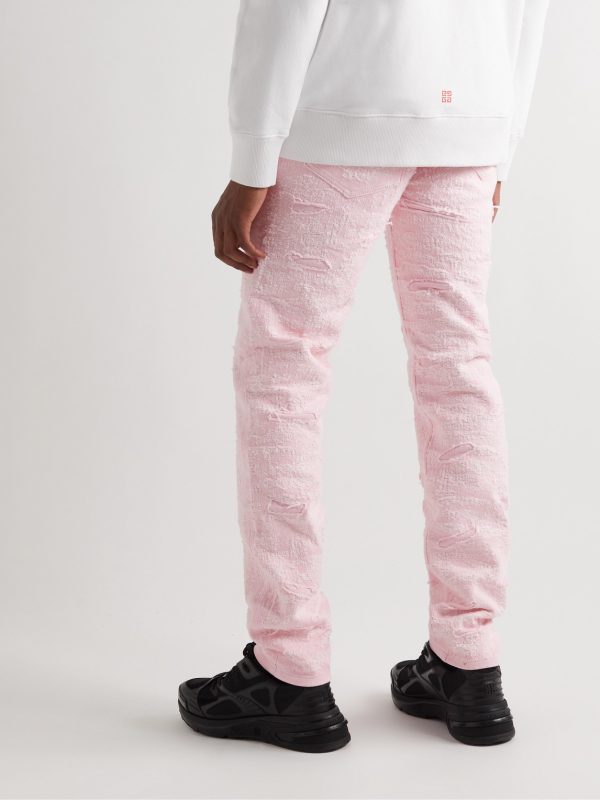 Slim-Fit Distressed Jeans - BK