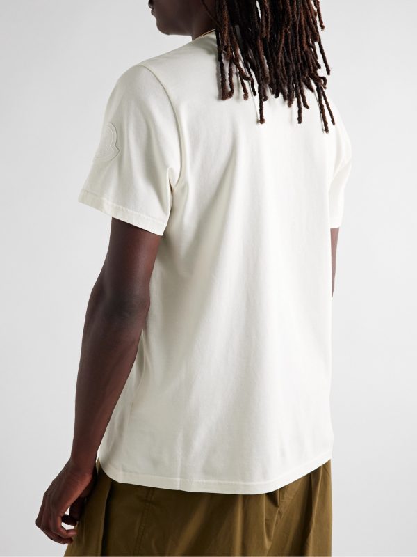 2 Moncler 1952 Logo-Print Cotton-Jersey T-Shirt - BK 2 Moncler 1952 Logo-Print Cotton-Jersey T-Shirt - BK