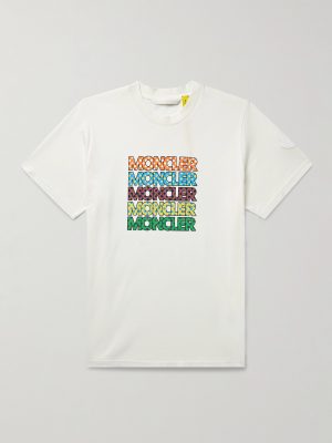 2 Moncler 1952 Logo-Print Cotton-Jersey T-Shirt 2 Moncler 1952 Logo-Print Cotton-Jersey T-Shirt