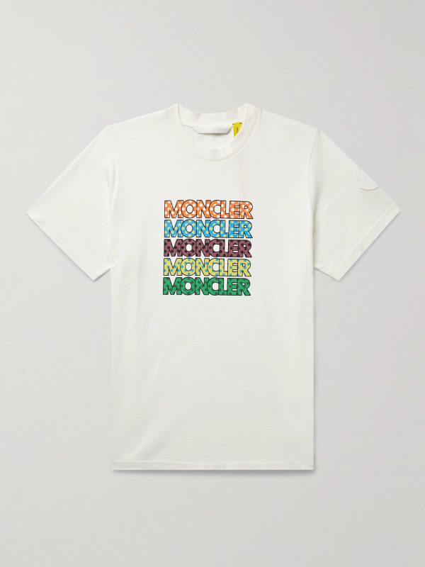 2 Moncler 1952 Logo-Print Cotton-Jersey T-Shirt 2 Moncler 1952 Logo-Print Cotton-Jersey T-Shirt