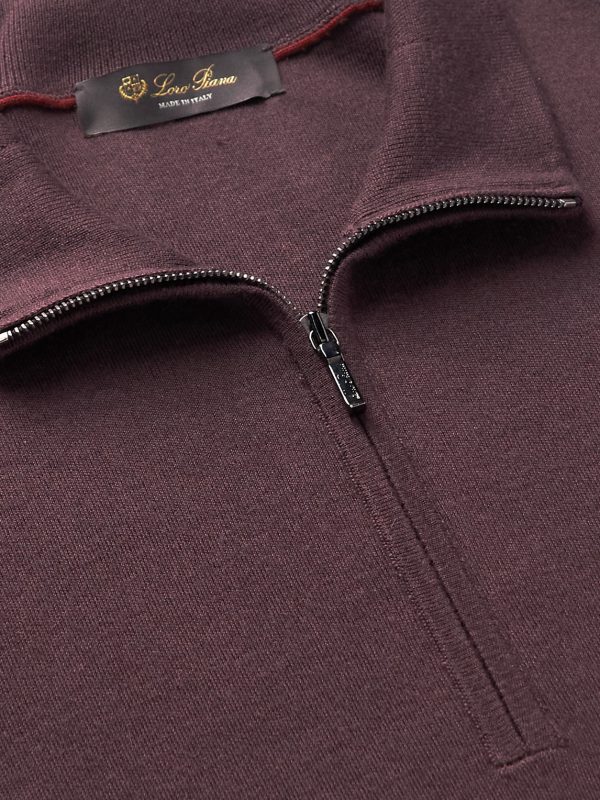 Roadster Cashmere, Virgin Wool and Silk-Blend Half-Zip Sweater - CU