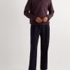 Roadster Cashmere, Virgin Wool and Silk-Blend Half-Zip Sweater - OU