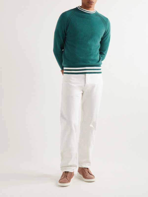 Wallace Striped Cashmere Sweater - OU