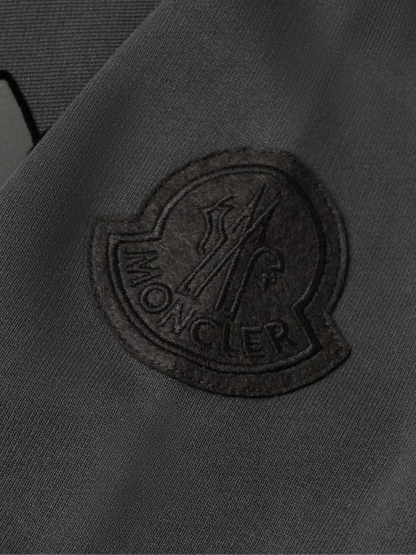 2 Moncler 1952 Logo-Flocked Cotton-Jersey Sweatshirt - E1
