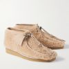 + Clarks 2 Moncler 1952 Wallabee Suede-Trimmed Fleece Chukka Boots - FR + Clarks 2 Moncler 1952 Wallabee Suede-Trimmed Fleece Chukka Boots - FR