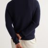 Logo-Appliquéd Ribbed Virgin Wool Sweater - BK