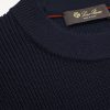 Logo-Appliquéd Ribbed Virgin Wool Sweater - CU