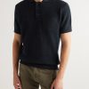 Slim-Fit Cashmere and Silk-Blend Chenille Polo Shirt - FR Slim-Fit Cashmere and Silk-Blend Chenille Polo Shirt - FR