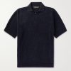 Slim-Fit Cashmere and Silk-Blend Chenille Polo Shirt Slim-Fit Cashmere and Silk-Blend Chenille Polo Shirt