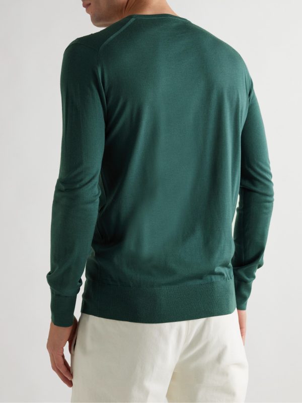 Slim-Fit Wish® Wool Sweater - BK Slim-Fit Wish® Wool Sweater - BK