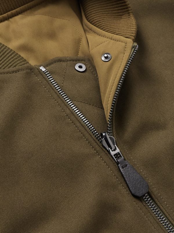 Thule Virgin Wool-Blend Gabardine Bomber Jacket - CU Thule Virgin Wool-Blend Gabardine Bomber Jacket - CU