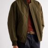 Thule Virgin Wool-Blend Gabardine Bomber Jacket - E2 Thule Virgin Wool-Blend Gabardine Bomber Jacket - E2