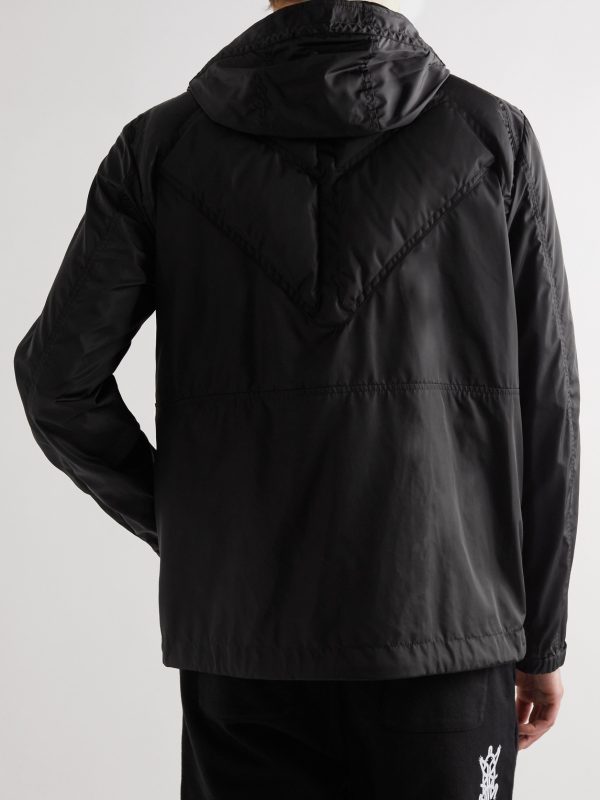 + Gentle Monster Logo-Appliquéd Shell Hooded Down Jacket - BK + Gentle Monster Logo-Appliquéd Shell Hooded Down Jacket - BK