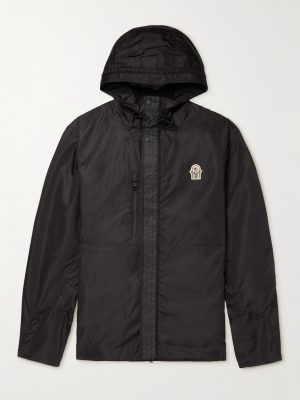 + Gentle Monster Logo-Appliquéd Shell Hooded Down Jacket