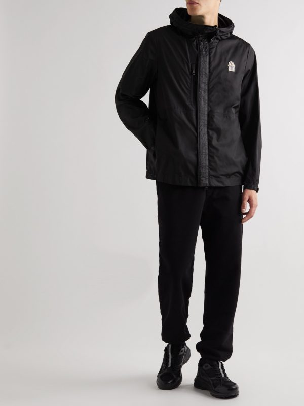 + Gentle Monster Logo-Appliquéd Shell Hooded Down Jacket - OU + Gentle Monster Logo-Appliquéd Shell Hooded Down Jacket - OU