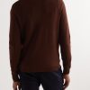 Slim-Fit Wool and Silk-Blend Half-Zip Polo Shirt - BK Slim-Fit Wool and Silk-Blend Half-Zip Polo Shirt - BK