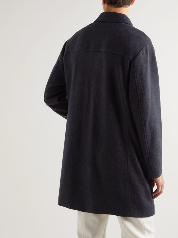 Double-Faced Cashmere-Blend Coat - BK Double-Faced Cashmere-Blend Coat - BK