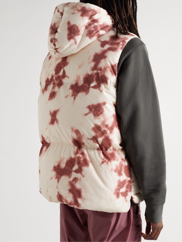 2 Moncler 1952 Tie-Dyed Quilted Shell Hooded Gilet - BK