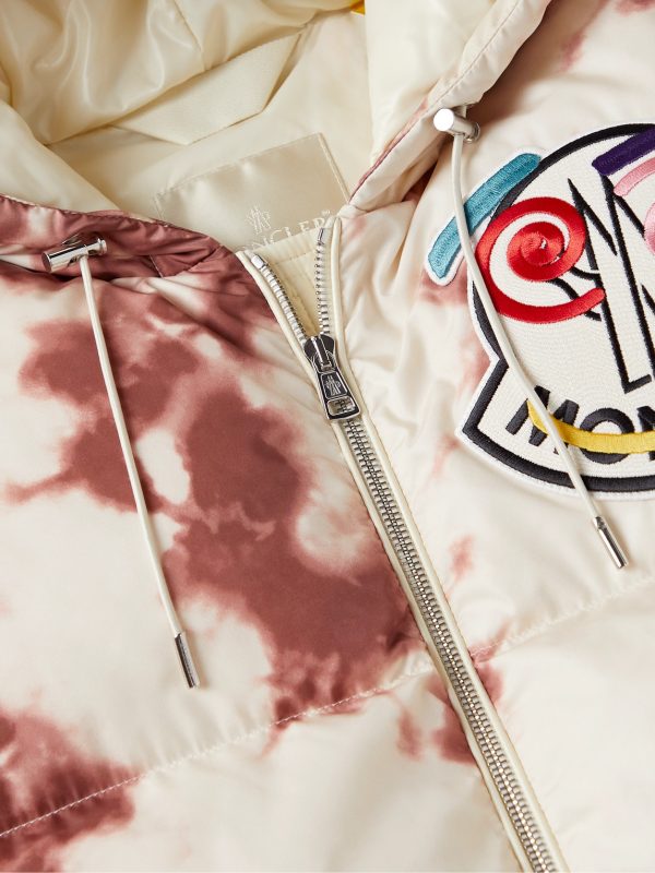 2 Moncler 1952 Tie-Dyed Quilted Shell Hooded Gilet - CU
