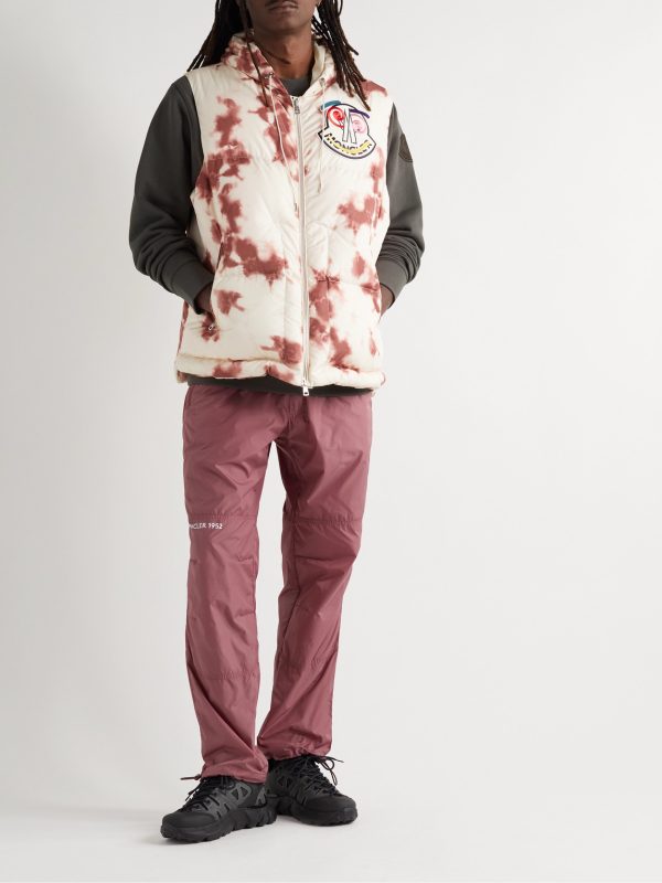 2 Moncler 1952 Tie-Dyed Quilted Shell Hooded Gilet - OU
