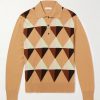 Valentino Garavani Wool-Jacquard Polo Shirt Valentino Garavani Wool-Jacquard Polo Shirt
