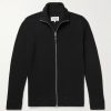 Ribbed Cotton and Wool-Blend Zip-Up Cardigan Ribbed Cotton and Wool-Blend Zip-Up Cardigan