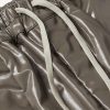 MT Drawstring Long Wide-Leg Coated Cotton-Blend Jersey Trousers - E1 MT Drawstring Long Wide-Leg Coated Cotton-Blend Jersey Trousers - E1