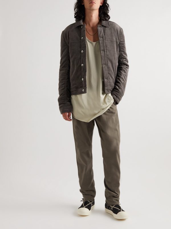 Stretch-Cotton Corduroy Trucker Jacket - OU Stretch-Cotton Corduroy Trucker Jacket - OU