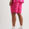 Straight-Leg Logo-Print Cotton-Jersey Shorts - BK
