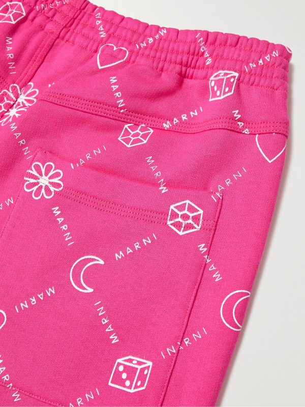 Straight-Leg Logo-Print Cotton-Jersey Shorts - E1