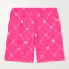 Straight-Leg Logo-Print Cotton-Jersey Shorts