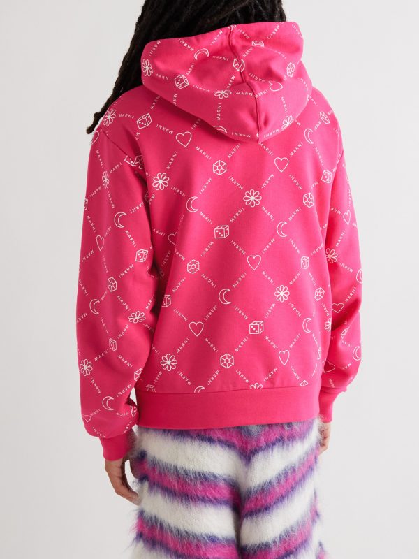 Logo-Print Cotton-Jersey Hooide - BK Logo-Print Cotton-Jersey Hooide - BK