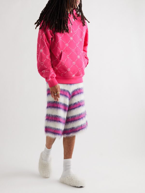 Logo-Print Cotton-Jersey Hooide - OU Logo-Print Cotton-Jersey Hooide - OU