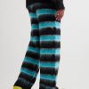 Straight-Leg Striped Mohair-Blend Drawstring Trousers - BK Straight-Leg Striped Mohair-Blend Drawstring Trousers - BK