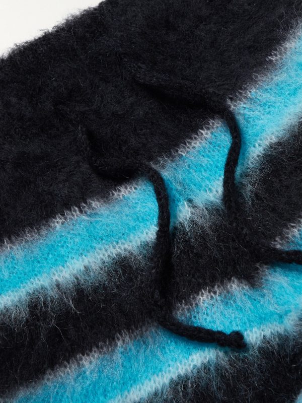 Straight-Leg Striped Mohair-Blend Drawstring Trousers - E1 Straight-Leg Striped Mohair-Blend Drawstring Trousers - E1